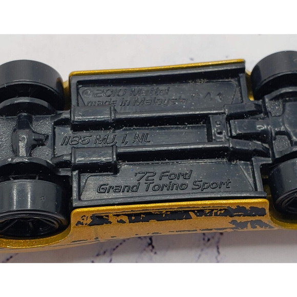 2015 Hot Wheels '72 Ford Gran Torino Sport Gold HW Multi-Pack Exclusive - Picture 7 of 7